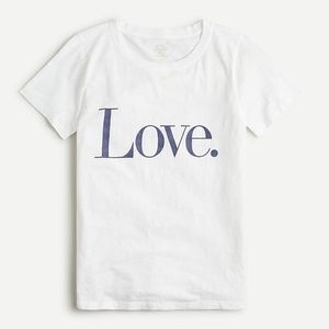 J. Crew Vintage cotton "Love" T-shirt
